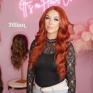 SOLD Chelsey Smith Cosmetics Jillian Red Curly Synthetic Wig